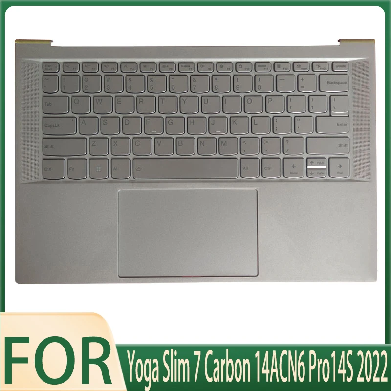 Laptop US Backlight Keyboard Cover/Case/Shell Palmrest Touchpad For Yoga Slim 7 Carbon 14ACN6 Pro14s 2022 82L0 82L1