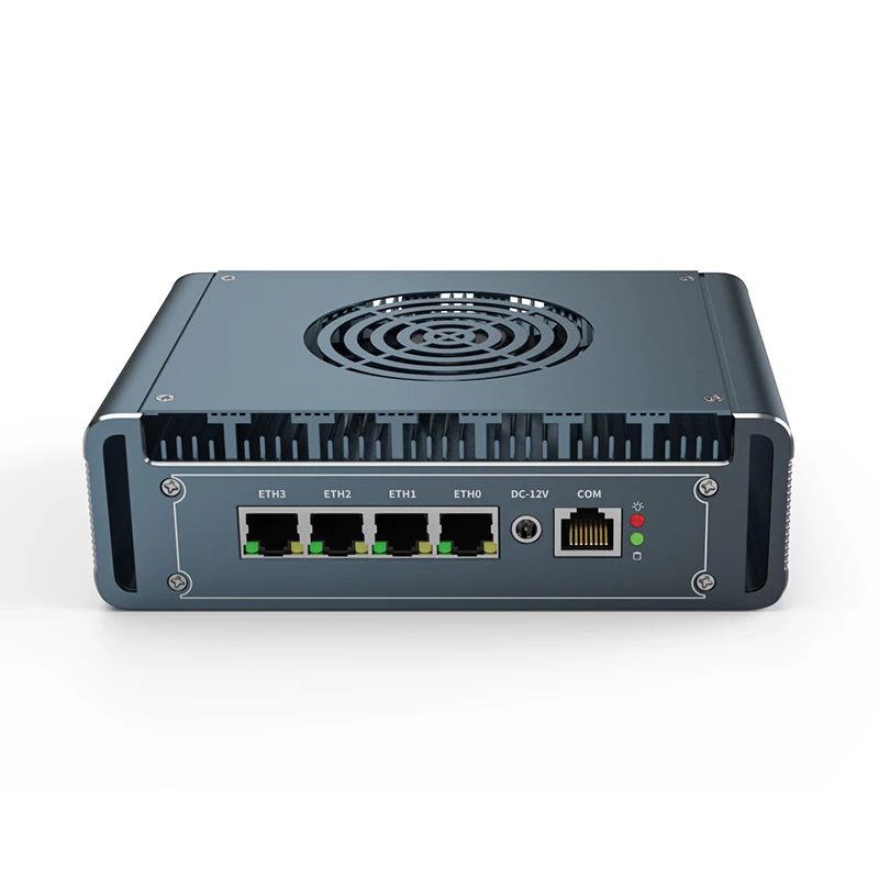 12a geração intel n100 firewall aparelho de alumínio com ventilador 4x i226 2.5g lan celeron n5105 pfsense pve computador firewall mini pc