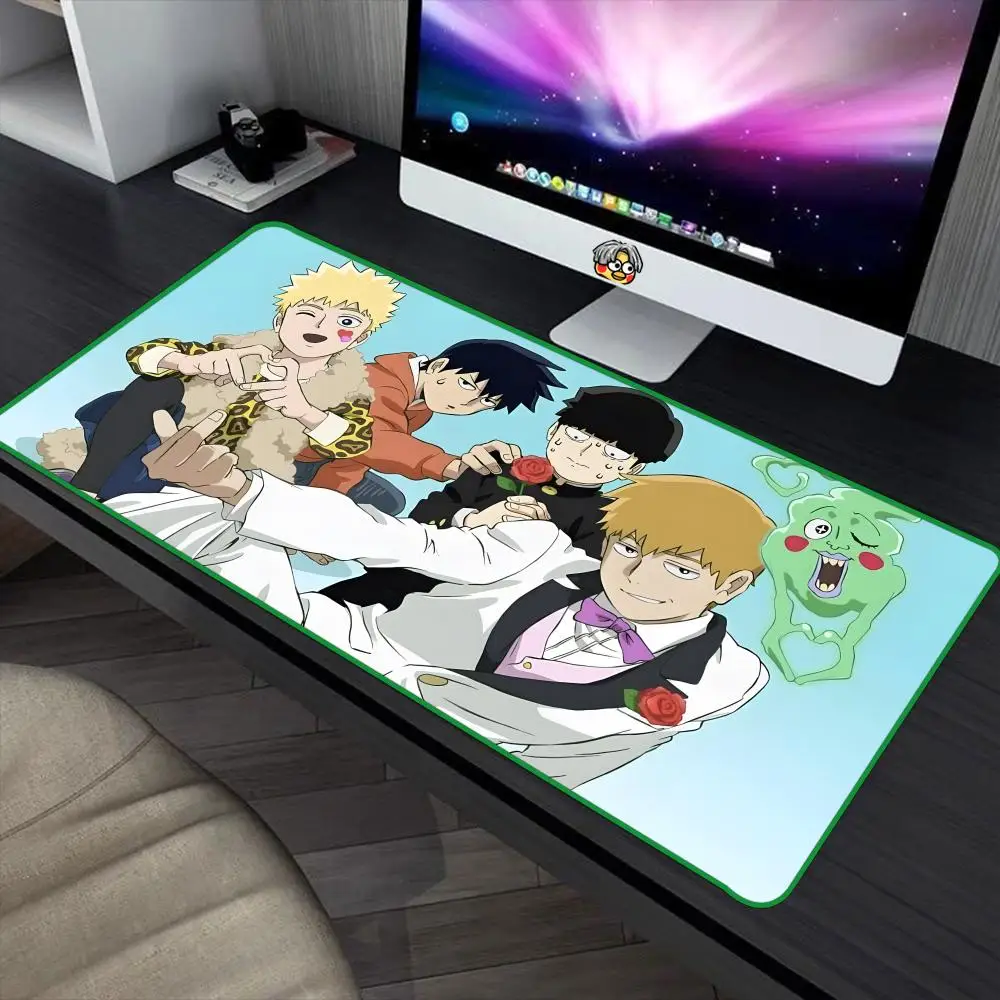 Cool M-Mob P-Psycho 100 Mouse Pad 90x40cm Green Colorful Lock Edge Pure Natural Rubber Desktop Anti slip Large Mouse Pad