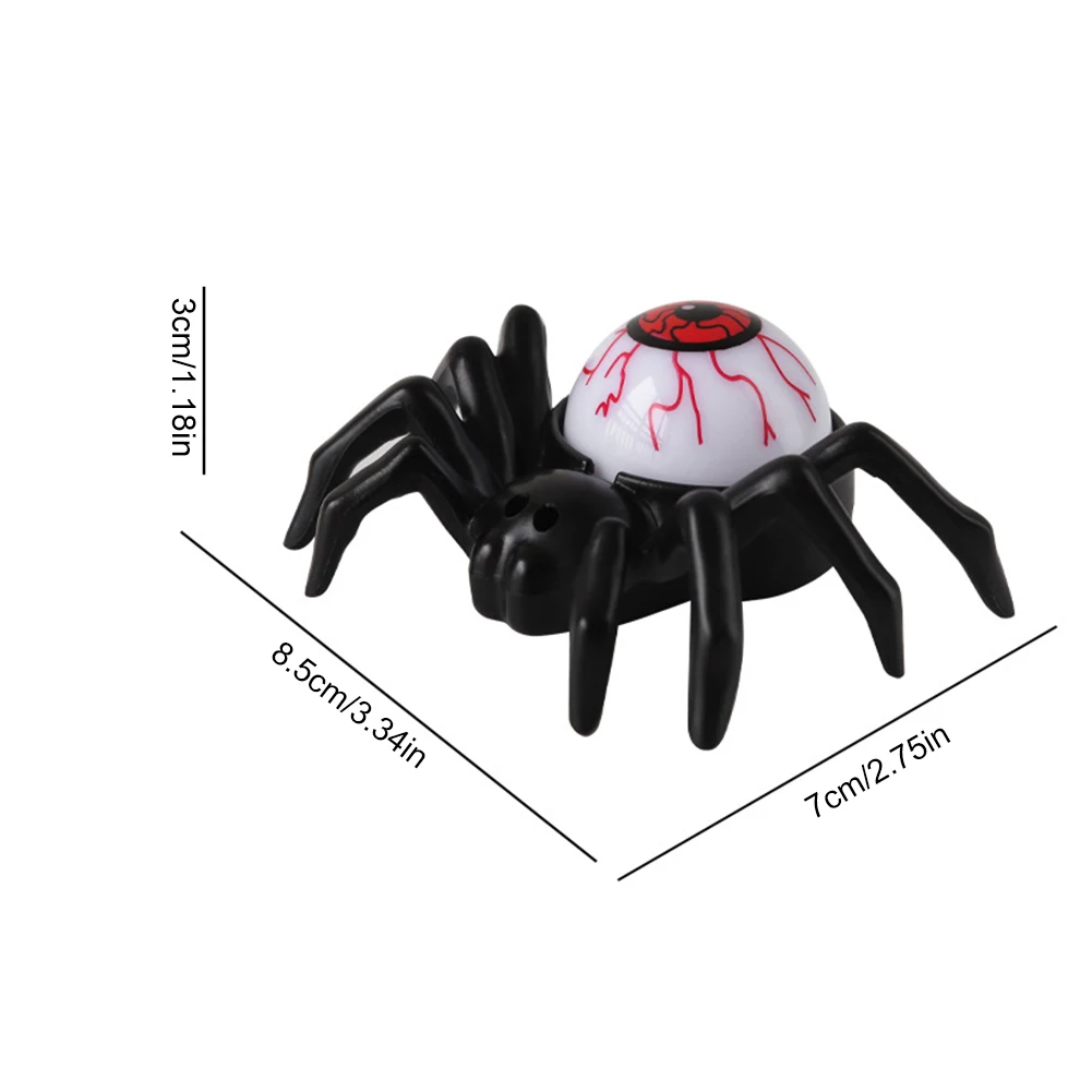 12Pcs Halloween Decoration Spider Eyeball Lights Scary LED Horror Eyeball Lamp Atmosphere Prop Party Atmosphere Decor Supplies