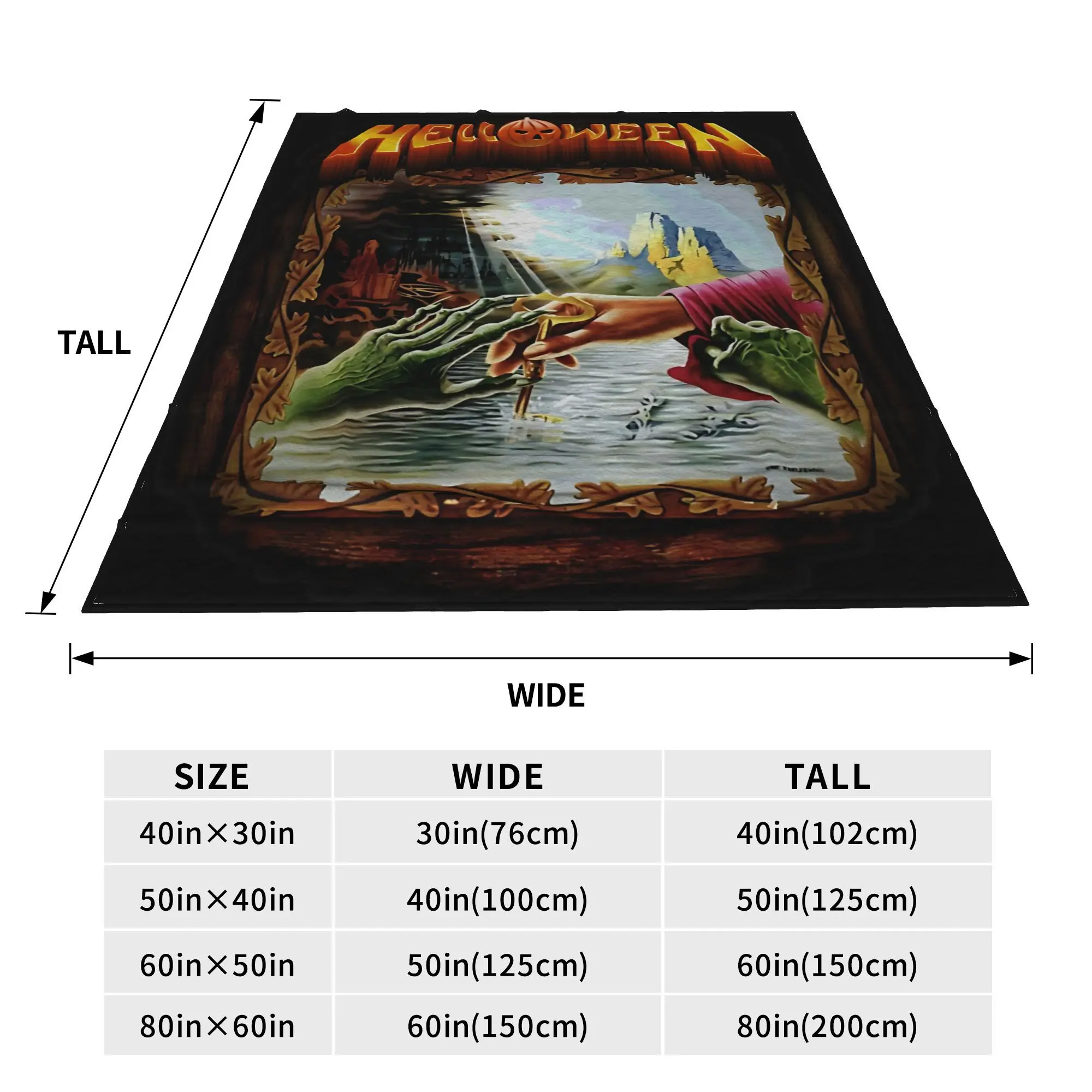 Cozy Helloween is a Power Metal band Blanket Stuff Bedding Decorative  Throw Blanket Lightweight Thin Flannel for Office