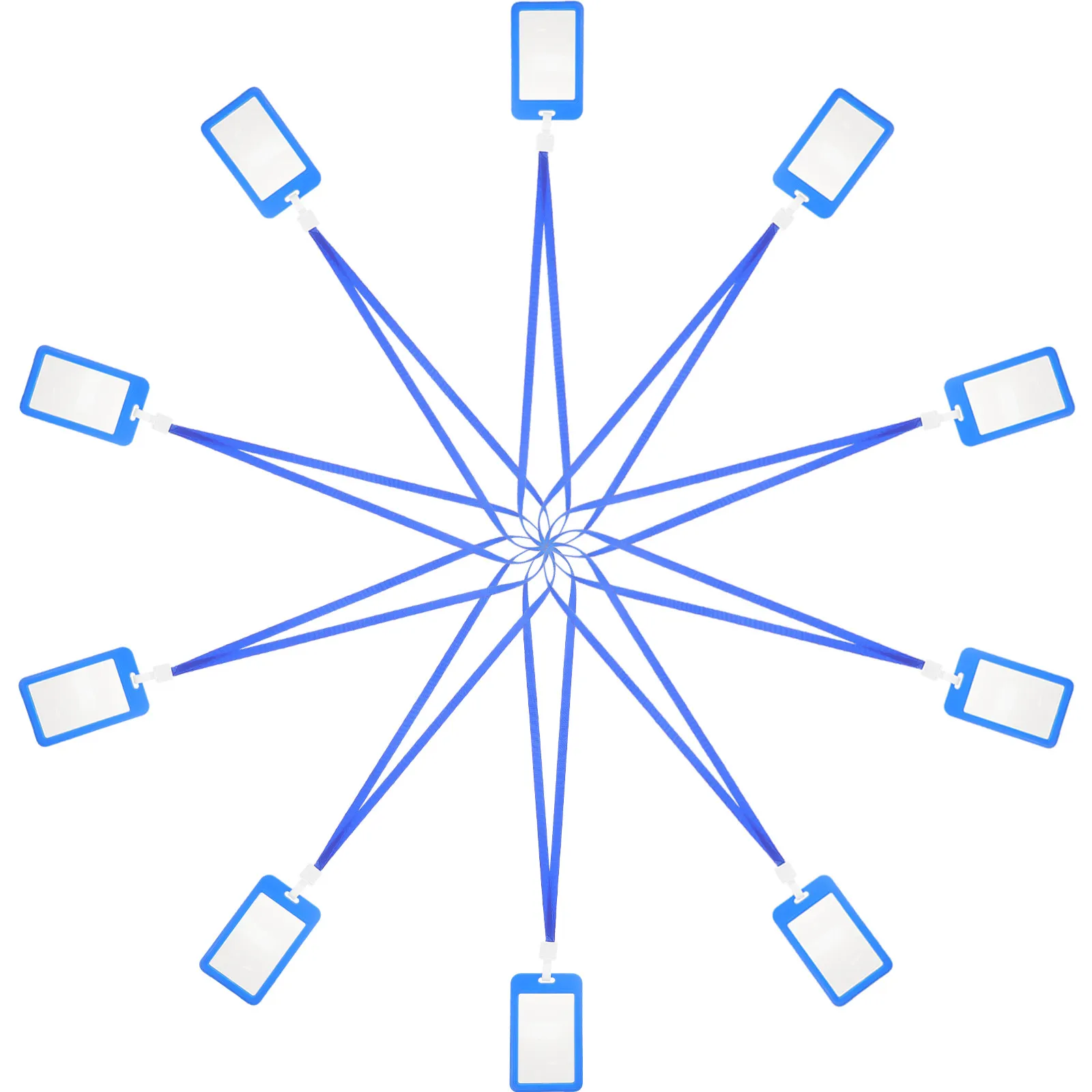 

10Pcs Anti-Scratch Card Protector with Lanyard Sturdy ABS Polyester Material for Id Cards Name Badges Game Collectibles Photo