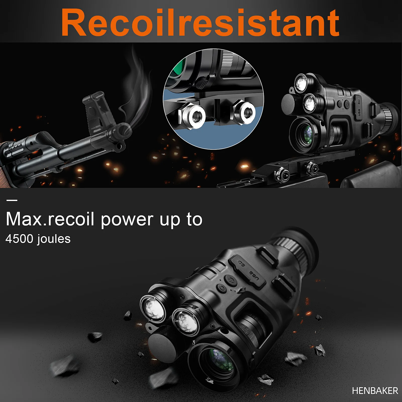 Kamera Teropong Monokuler Digital CY789 850/940nm Inframerah Ganda 400M Penglihatan Malam 1080P HD 24X Wifi APP untuk Berburu