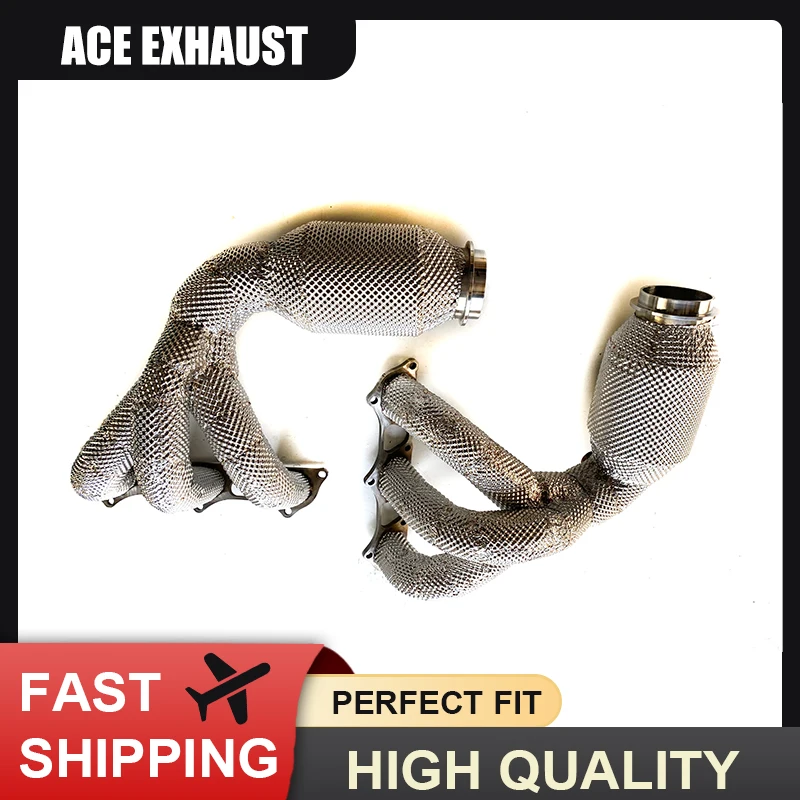 

ACE SUS304 for Porsche 911 992 GT3 RS 4.0L High Performance Manifold Straight Downpipe Manifold With Heat Shield