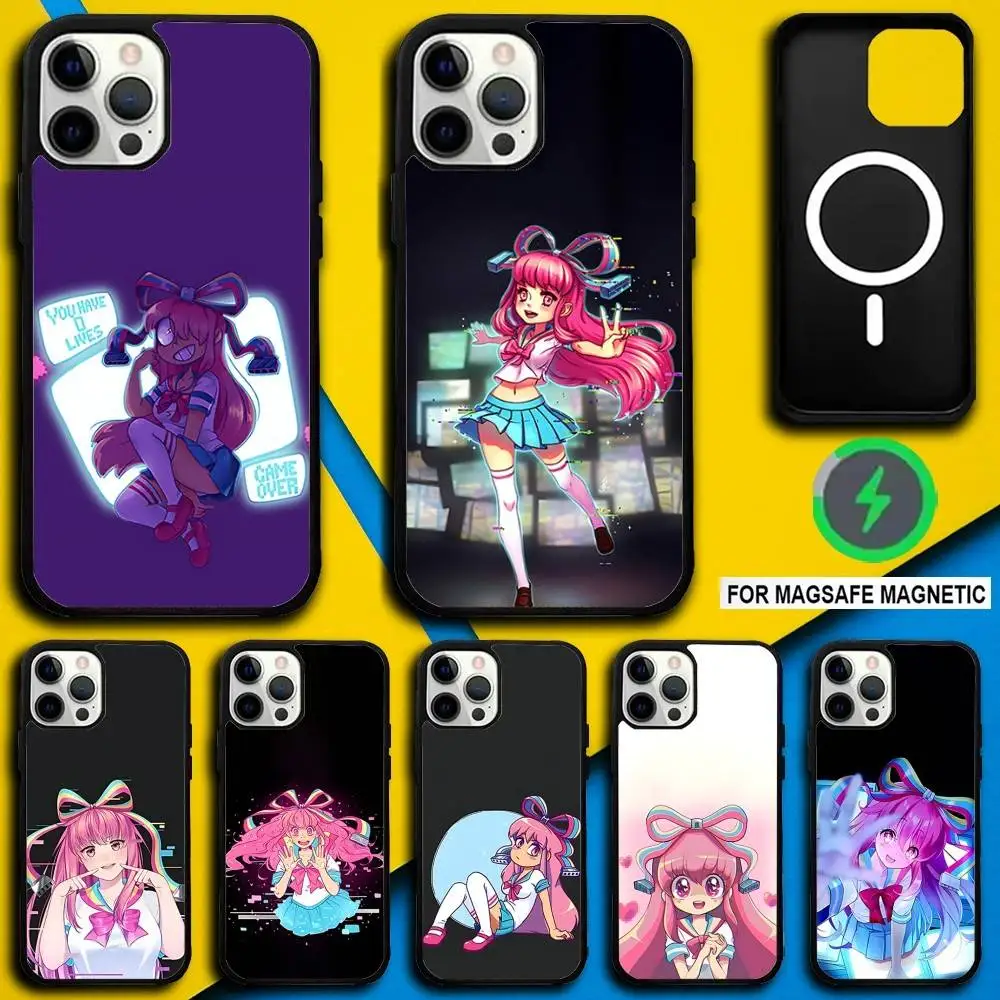 

Искусственный чехол для телефона Game G-GIFfany для iPhone 17,16,15,14,13,12,11, Pro, Max, Plus, Mini,SE4,E с магнитной беспроводной зарядкой Magsafe