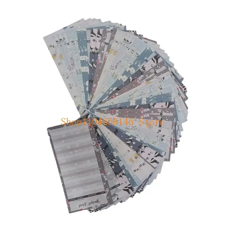 5asd 60Pcs Budget Sheet 6-Hole Weekly Monthly Budget Sheets Budget Binder Refills