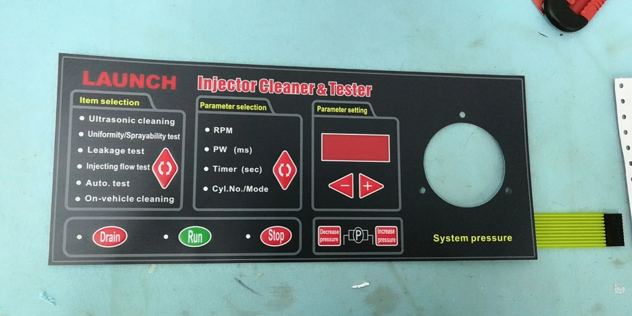 Launch CNC602A pulse signal cable CNC-602A Injector cleaner & tester main cable / Launch 602A panel