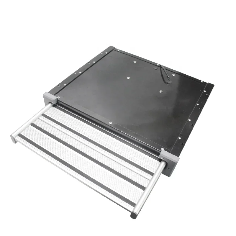 Camper Accessories Aluminum alloy thickened steel With LED Anti-slip rust single layer RV Shrink Flat Push Electric Step