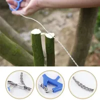 1/3/5Pcs Rotation Portable Wire Saw - Stainless Steel EDC Tool for Camping/Hiking, Anti-Slip Grip W/ Ring Outdoor Accessories
