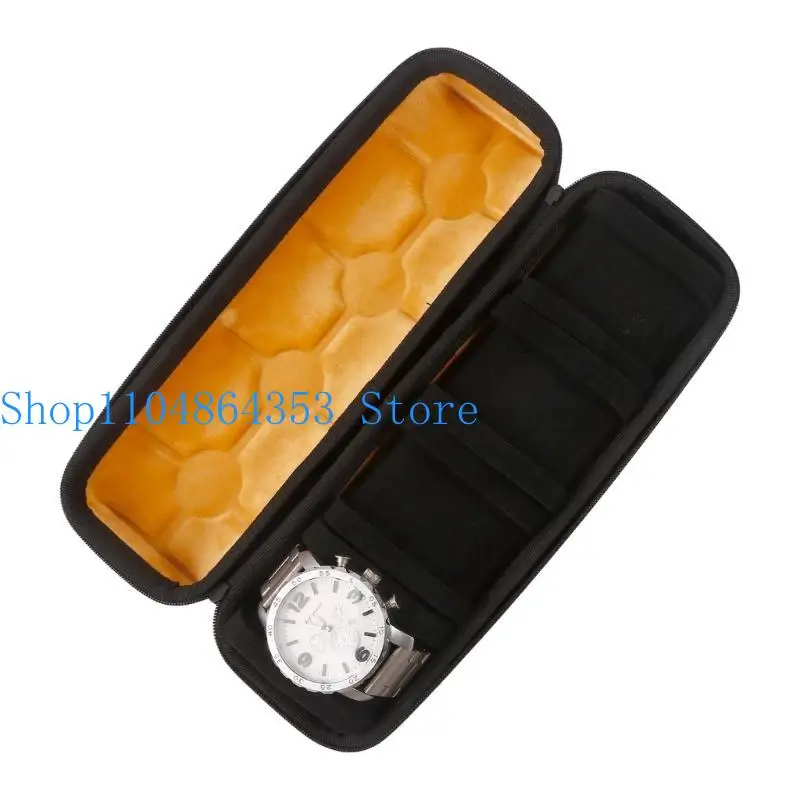 652F 4 فتحة ووتش مربع المحمولة السفر سستة حالات جامع صناديق تخزين المجوهرات