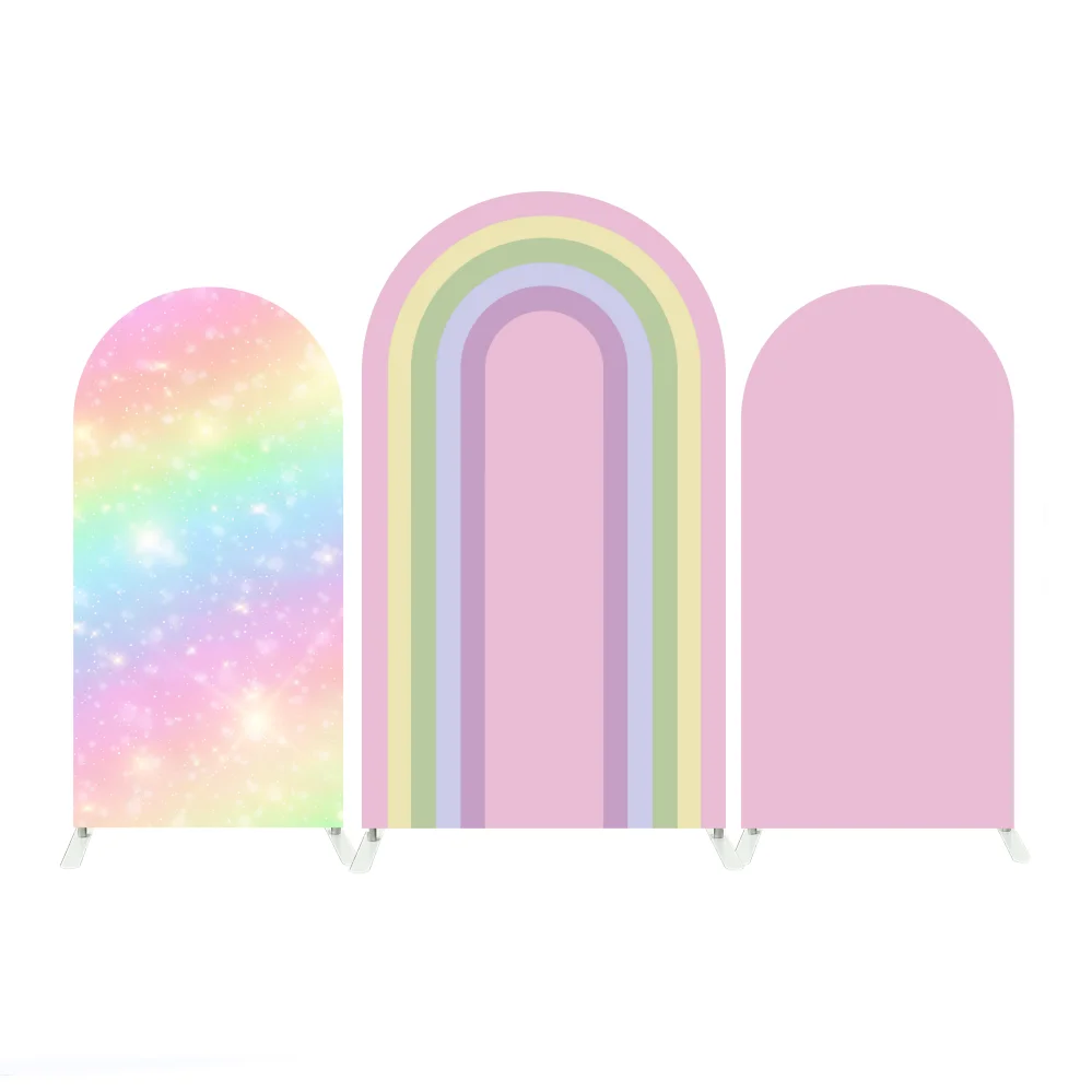 Pastel Magic Rainbow Chiara Birthday Baby Shower Party Arch Backdrop Cover