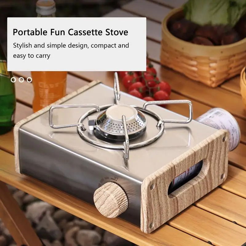 Camping Gas Stove Portable Outdoor Travel Cassette Furnace Ultra Light Camping Burner Cooker BBQ Picnic Cooking Utensils Stove