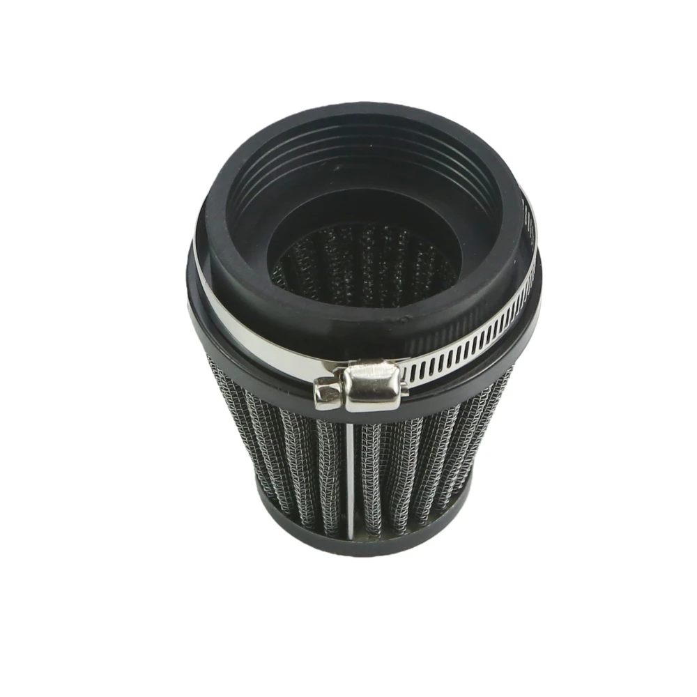 Universal 54mm Black High Performance Cone Air Filter With Clamp For 125cc 150cc 200cc 250cc Motorcycle Scooter ATV Quad Bike