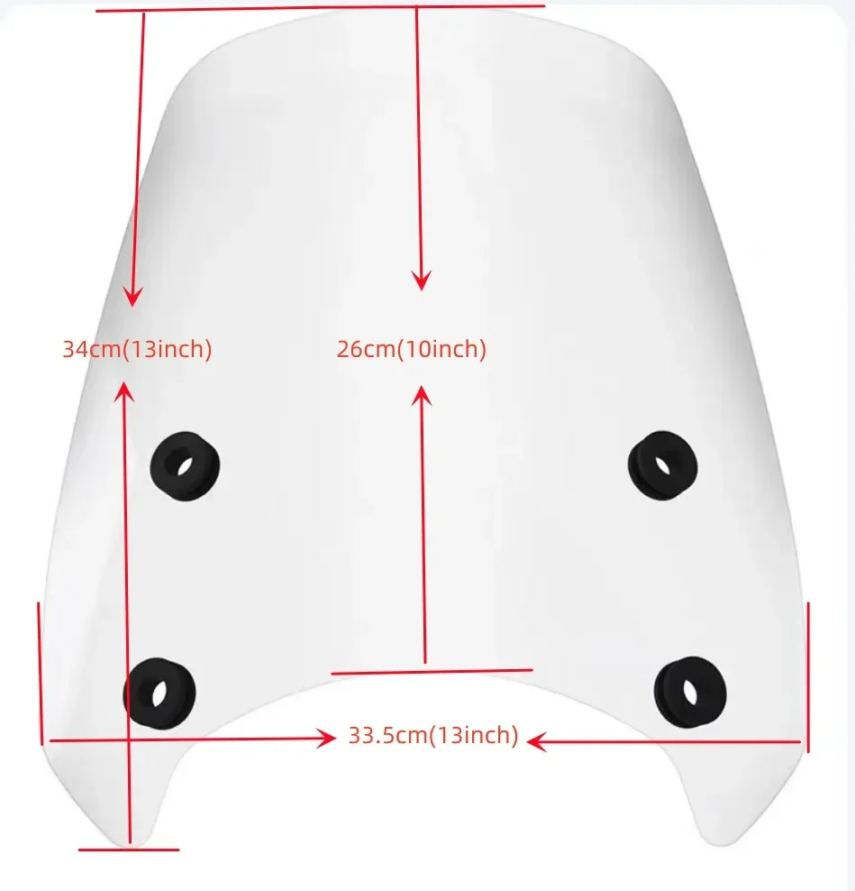 2025 Indian Scout Bobber Scout Classic Sport 101 Motorcycle Windshield Windscreen Air Spoiler Wind Deflector Bobber Twenty Sixty