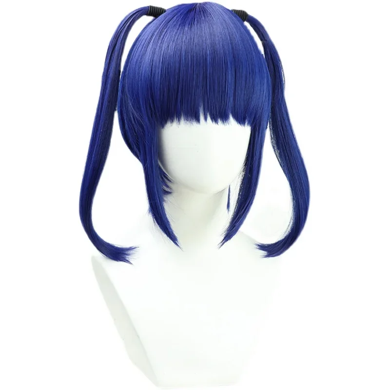 Ein Ain Cosplay Pruik Anime Tenkuu Shinpan Hoogbouw Invasie Blauw Synthetisch Haar Halloween Kostuum Carnaval Pruiken