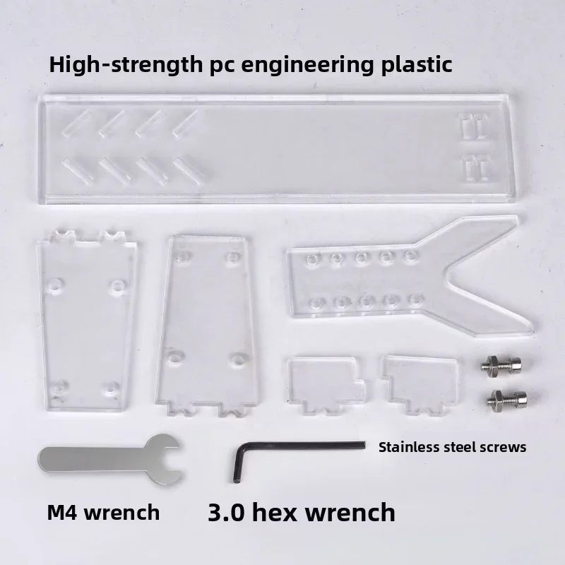 Adjustable Transparent PC Hobby Model Display Stand Kit Complete Assembly Hardware Storage Rack Parts