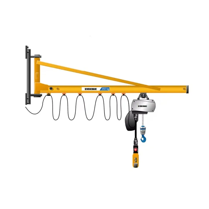 Customized Wall Bracket Jib Crane 1t 2t 3t With Electric Wire Rope Hoist