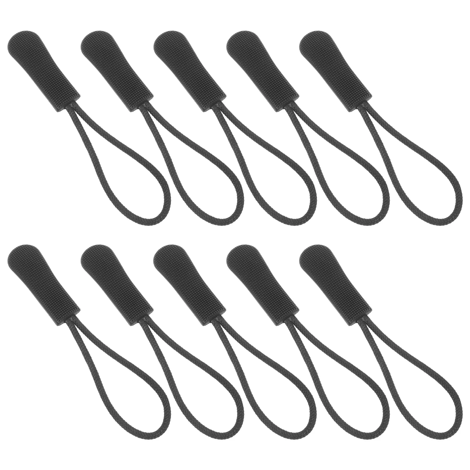 

10 Pcs Zipper Extension Extender Tag Replacement Custom Pull Tags Cord Pulls Drawstring