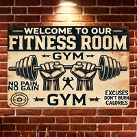 Aluminum Gym Sign, \
