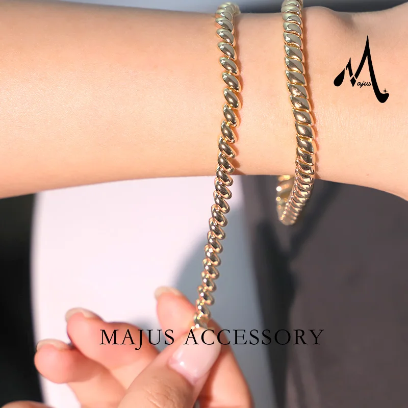 

Women's Brass Bracelet Sets for Women Fashion Chain & Link Friendship Bands Gift for Women
