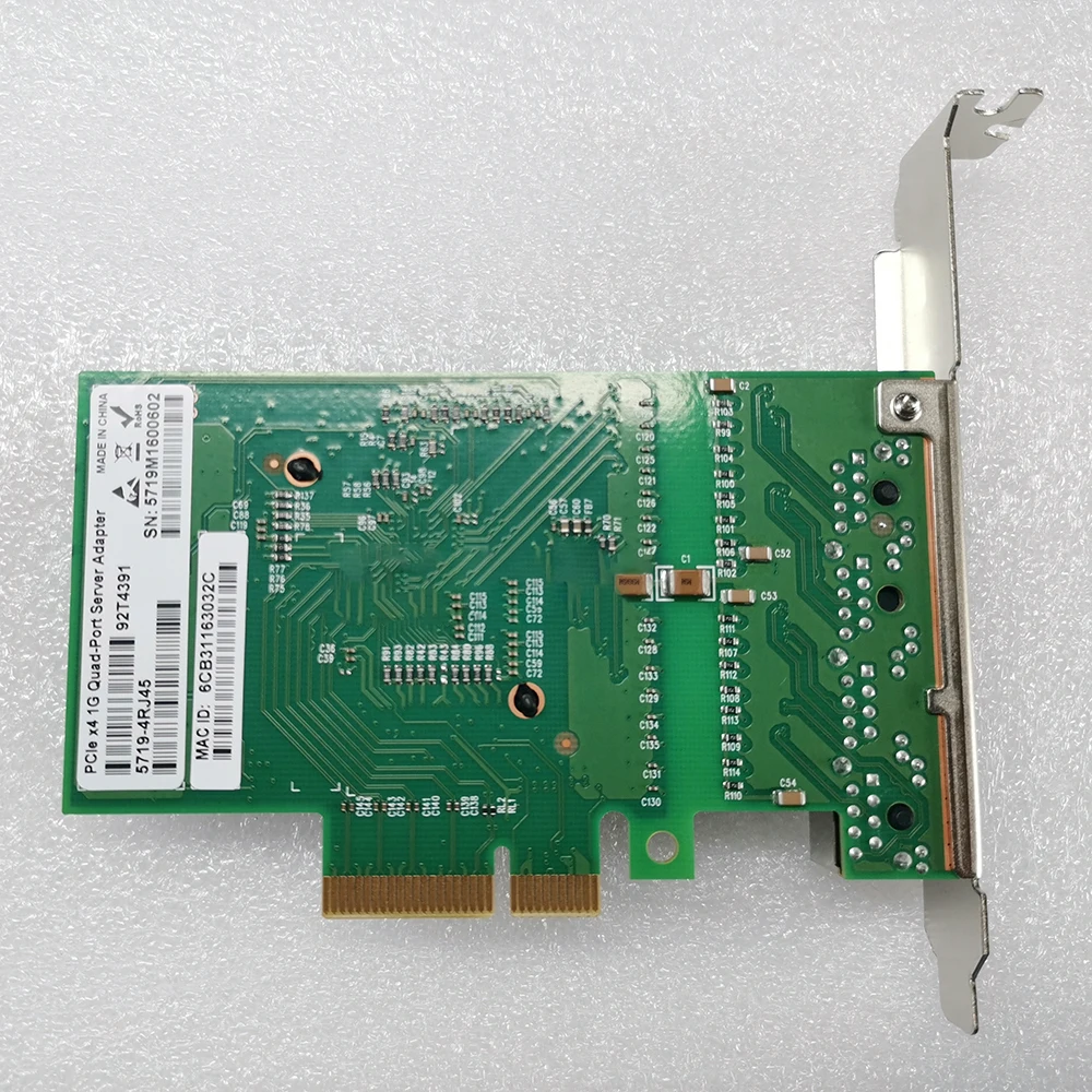 Cho Broadcom 5719 5719-4RJ45 PCIeX4 1G 4 Cổng Máy Chủ Adapter PCI-E X4 Gigabit Cổng Mạng NIC Chất Lượng Cao Nhanh Tàu