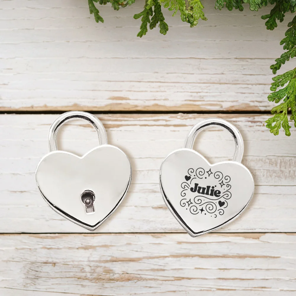 A Customized Love Lock Valentine's Day Lock Multi scene hanging decorative products Lovers commitment sentimental ornament