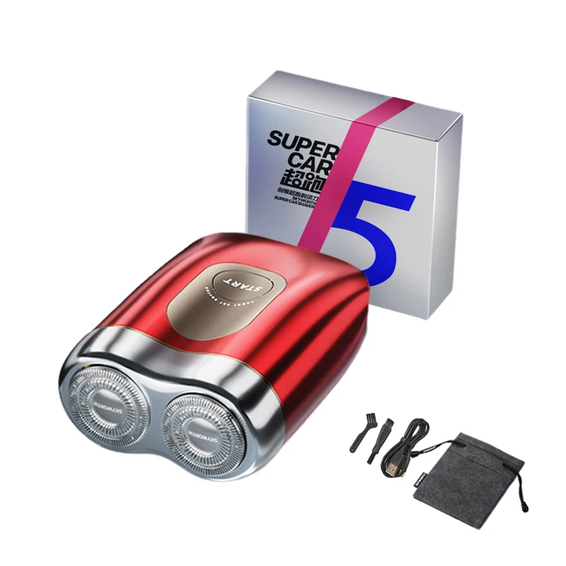 

Китайская красная мини-электробритва карманного размера, портативная электробритва, перезаряжаемый станок для бритья для мужчин, бритвы