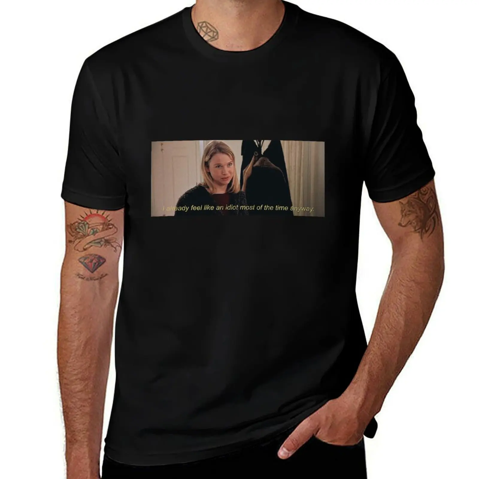 Bridget Jones I already feel like an idiot most of the time anyway Quote T-Shirt Halloween Casual T-Shirt