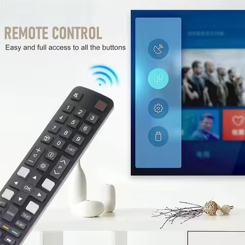 ABLK TV Remote Control for TCL ARC802N YUI1 49C2US 55C2US 65C2US 75C2US 43P20US