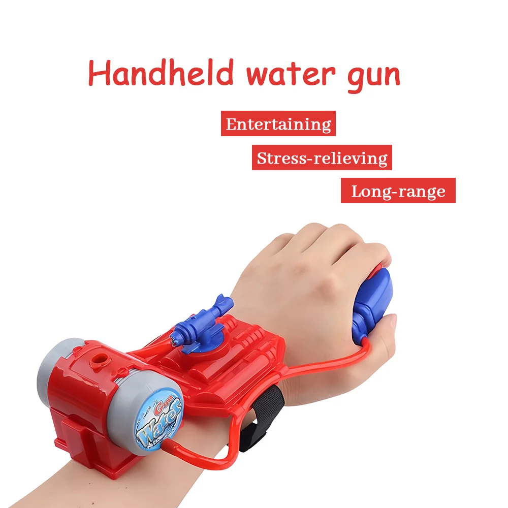 Pistola de agua con pulsera para niños – Squirt Blaster de largo alcance para piscina de verano, playa y juguetes acuáticos al aire libre, regalo perfecto para niños