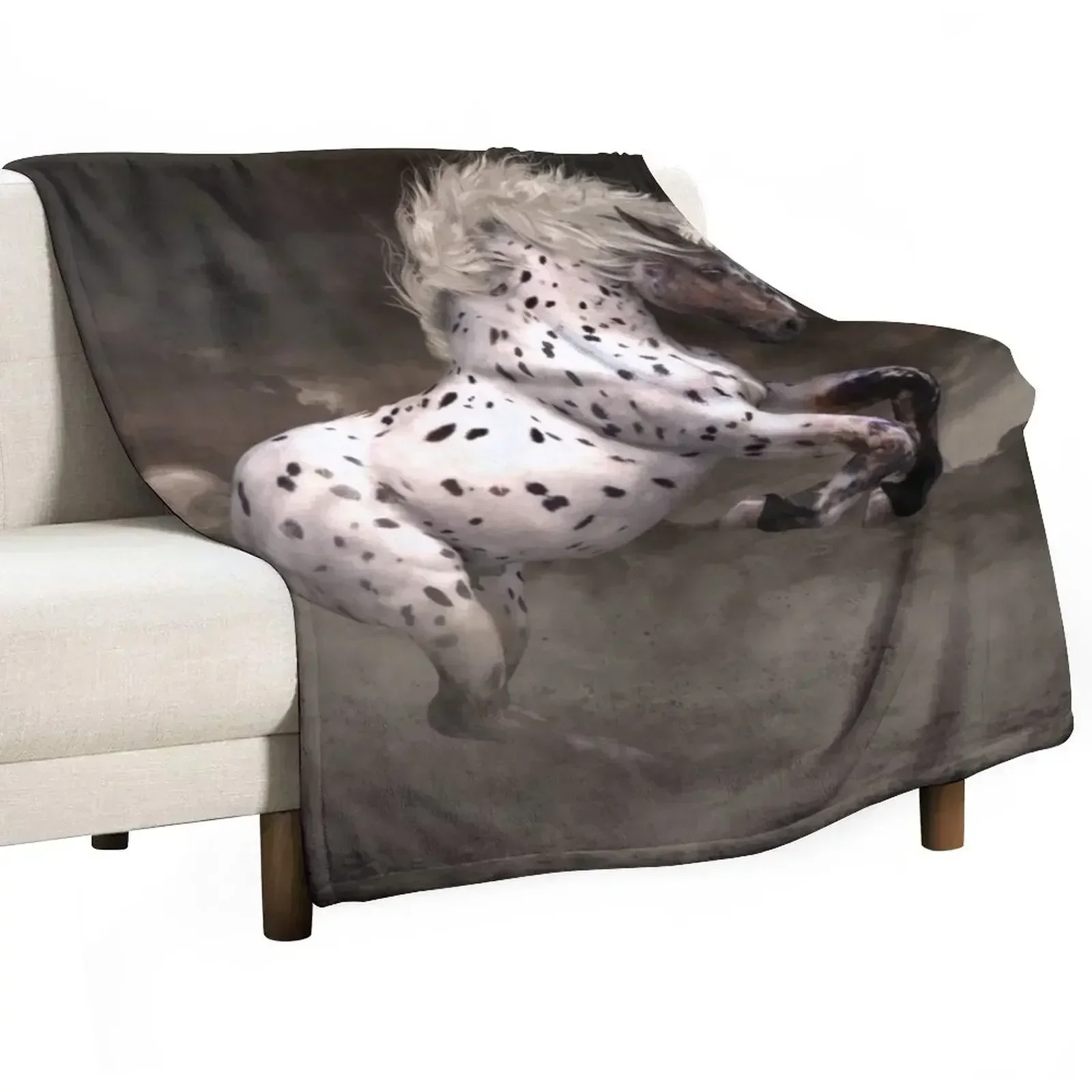 Manta decorativa Leopard Appaloosa - Shiloh, suave, a cuadros, para sofá, estilo vintage, para dormir, mantas vintage