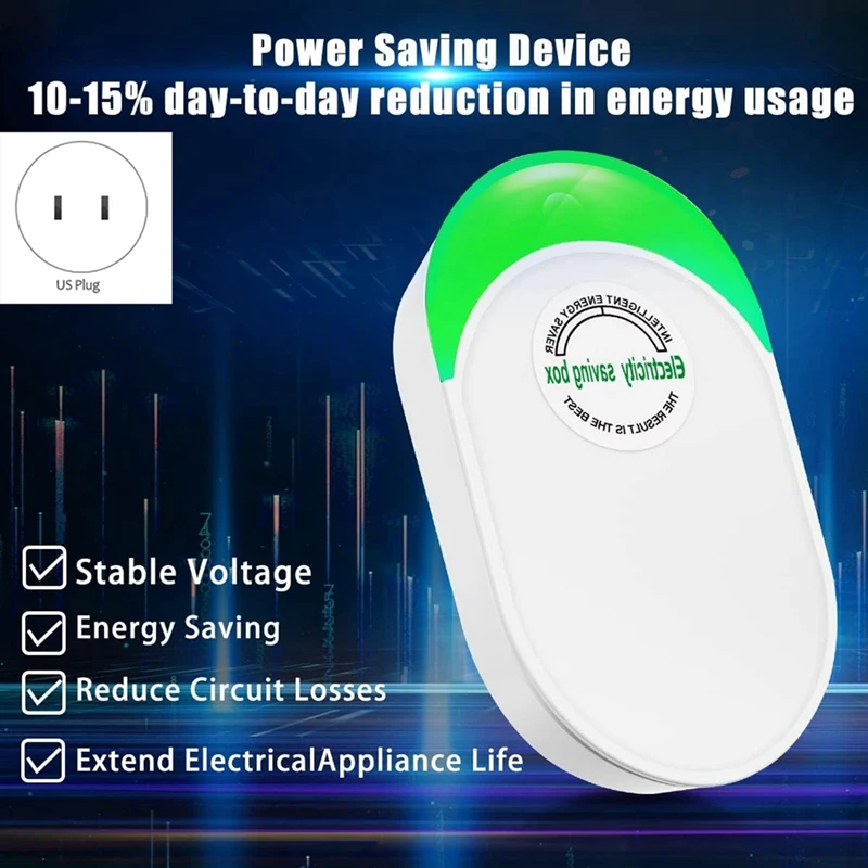 Power Saver, Energy Saver, Household Power Saver, Electricity Saving Box Household Office Market Device Smart US Plug