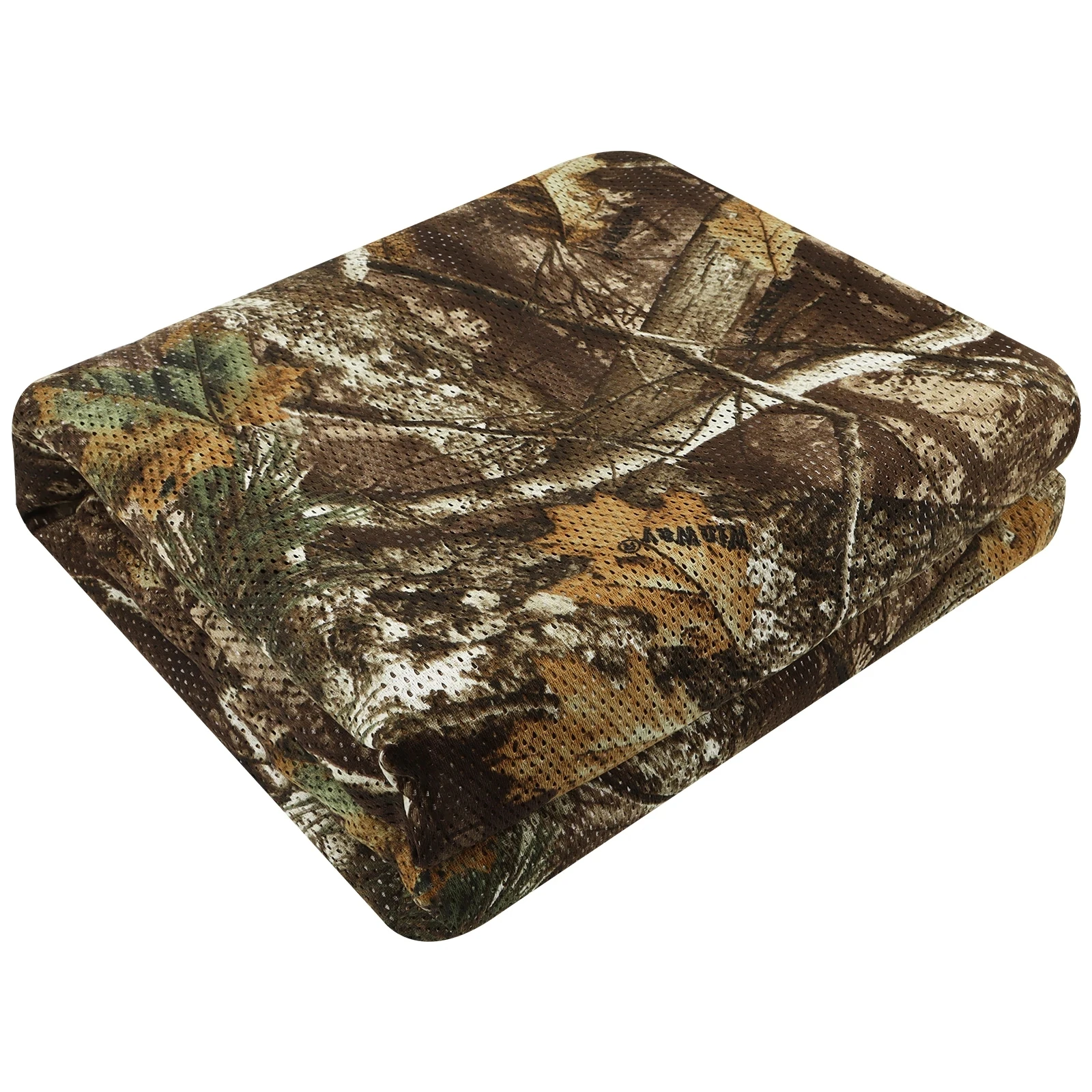 

Camo Burlap Cradle Mesh Fabric - 75D Camouflage Netting Cover for Hunting Ground Blinds, Camping Military Tree Stands