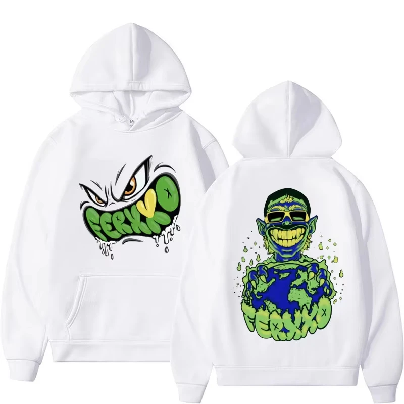 Feid Monster Ferxxo on Top of World Sixdo Hoodies Men's Women Vintage Fashion Hip Hop Sweatshirt Casual Fleece Hoodie Streetwear