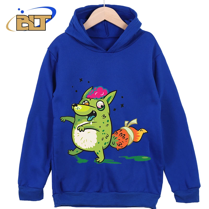 Fox the Zombie Printed Children's Clothing Children's New Hoodie Classic Sportswear Suitable for Boys and Girls