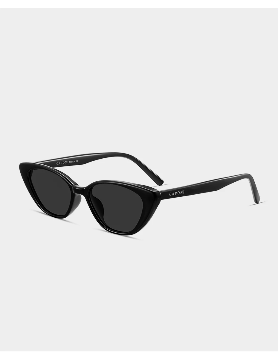 CAPONI Cat Eye Trend Frauen Sonnenbrille Schildpatt Polarisierte Anti-reflektierende Anti-glare Sonnenbrille Weibliche Modische CP2227 – Detail 19