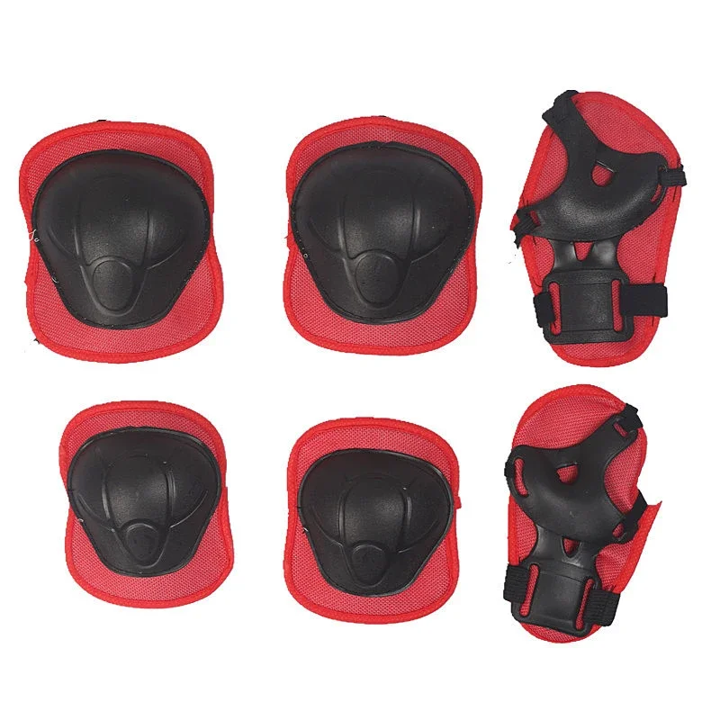 6 pz/set Gomitiere Bicicletta Skateboard Skate sul Ghiaccio Roller Ginocchio Protector per Bambini Adulti Regalo Set di Equipaggiamento Protettivo per Pattinaggio Regolabile