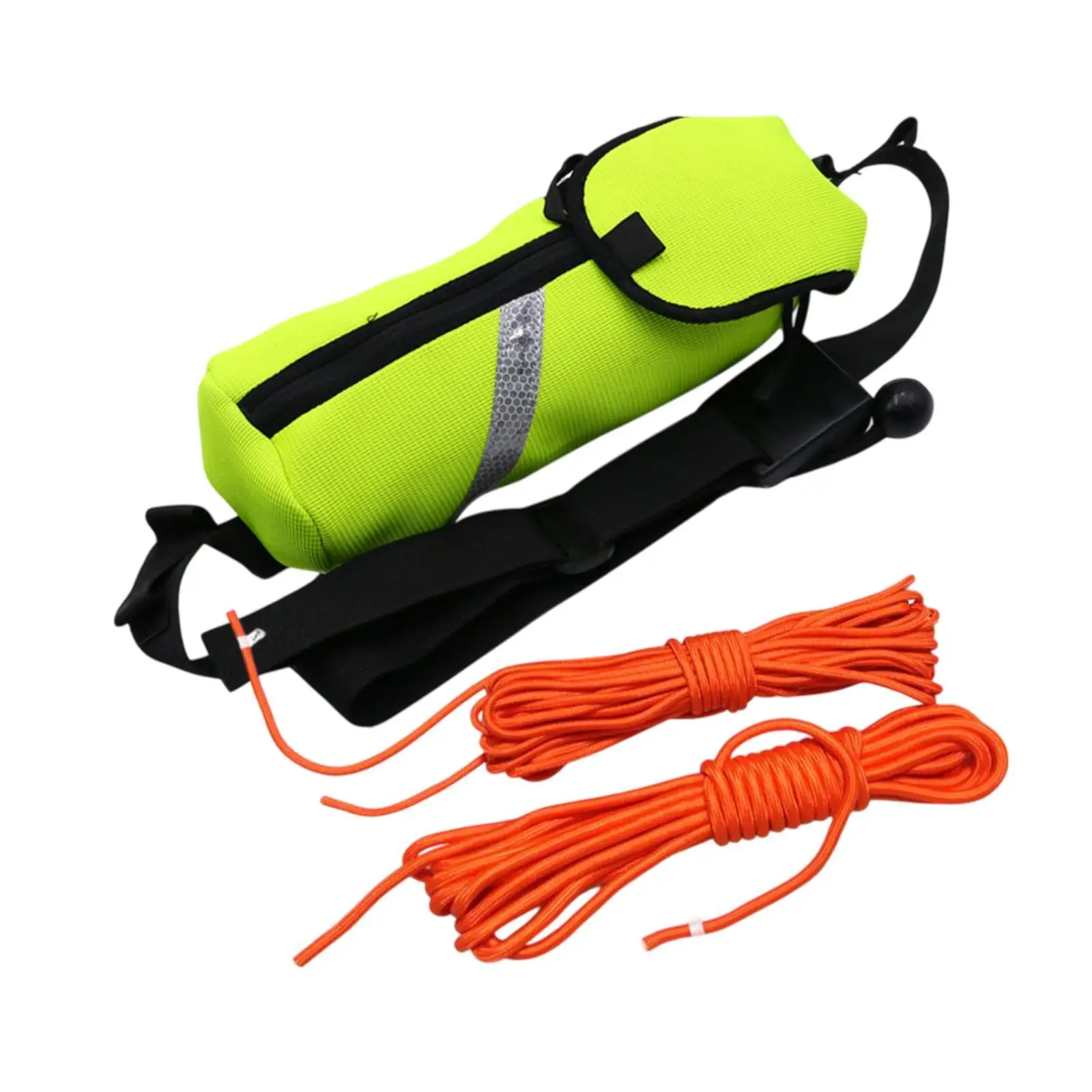 Water Sports Throw Bag Emergency Sports Rope with Reflective Strips Float Throw Line Throwable Flotation Device for Surfing