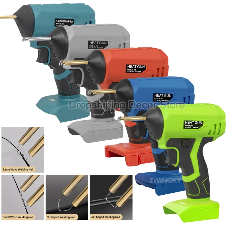 Portable Plastics Welding Machine Car Panel Crack Repairs Kit For Makita/Dewal/Bosch/Milwaukee/Black&Decke 18V Li-ion Battery
