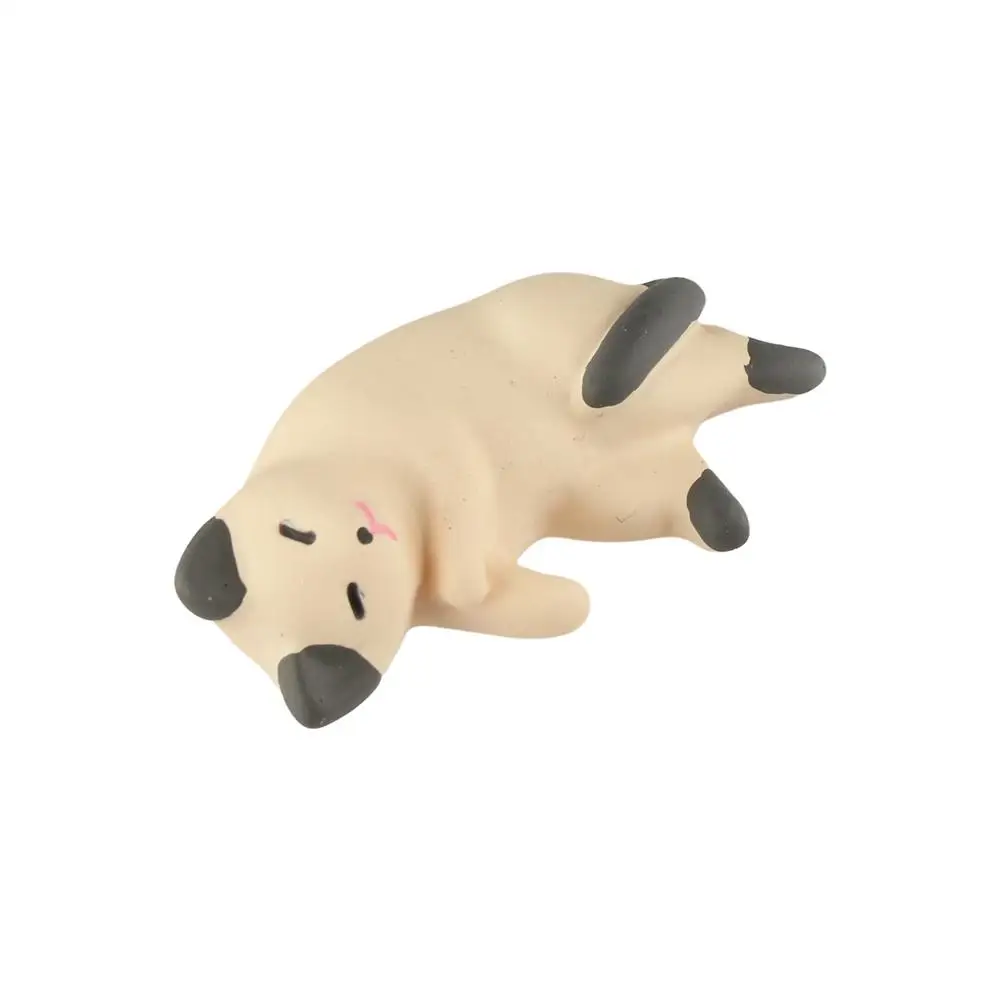 Lindo gato simulado adornos para nevera simulación resina gato accesorios de resina dormir gato artesanía gatos perezosos miniaturas