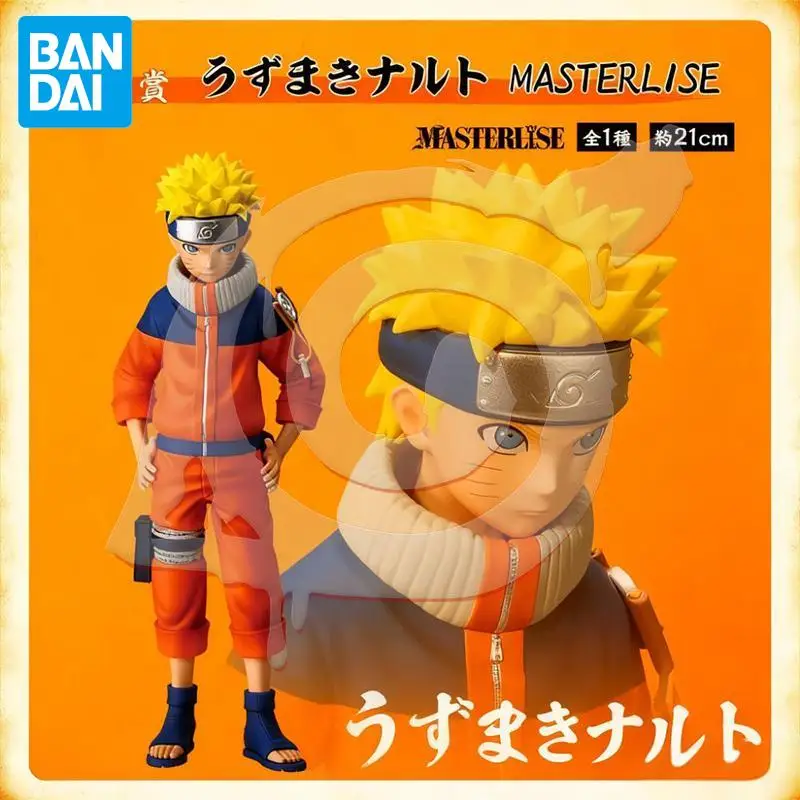 Em estoque bandai original uzumaki naruto figuras anime modelos de ação boneca dos desenhos animados desktop pvc brinquedos ornamento unisex festival presentes