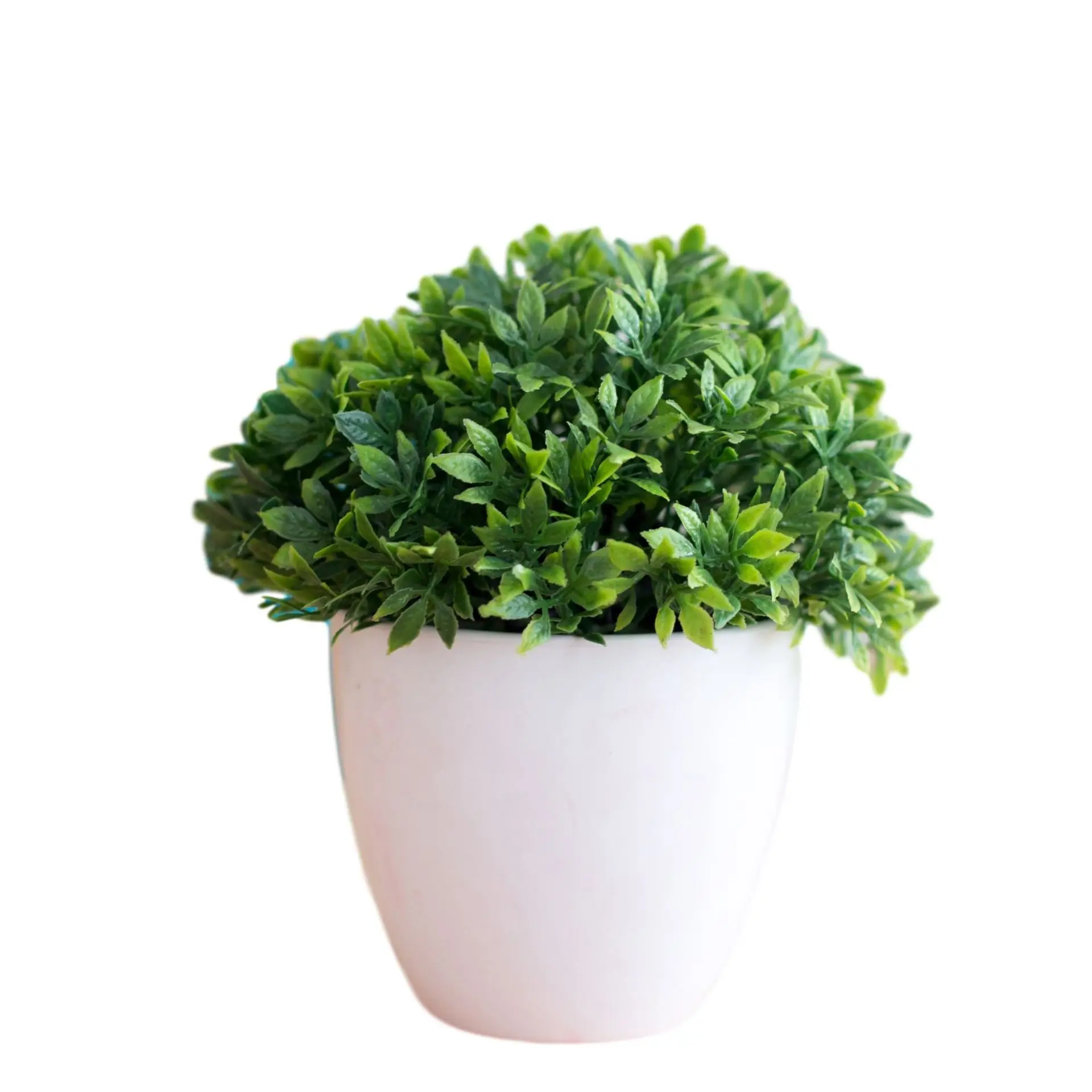 14x14cm Kleine Künstliche Pflanzen im Topf Bonsai 32 Köpfe Grünes Gras Künstliche Blumen Ornamente für Heim Garten Party Dekoration