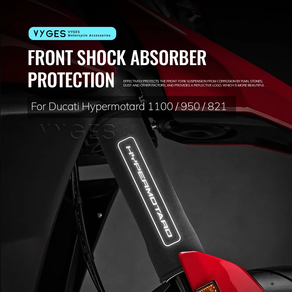 

Motorcycle Front Fork Protection Cover Shock Absorber Dust Protector Stretch Fabrics Sleeve For Ducati Hypermotard 1100 950 821