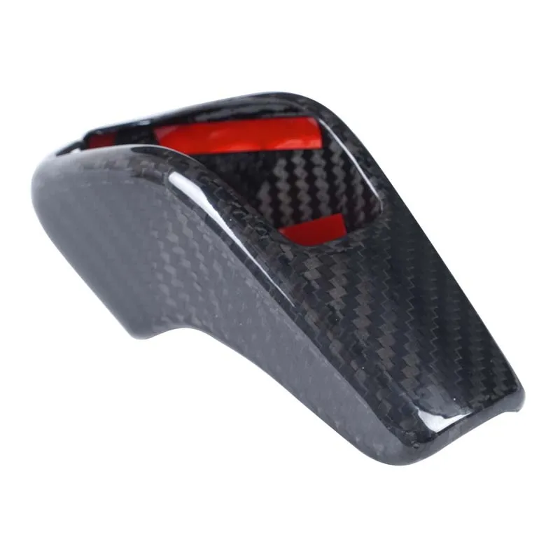 

Для 2013-2021 Jaguar F-TYPE настоящая сухая ручка переключения передач из углеродного волокна, крышка стержня, отделка, аксессуары для модификации салона автомобиля