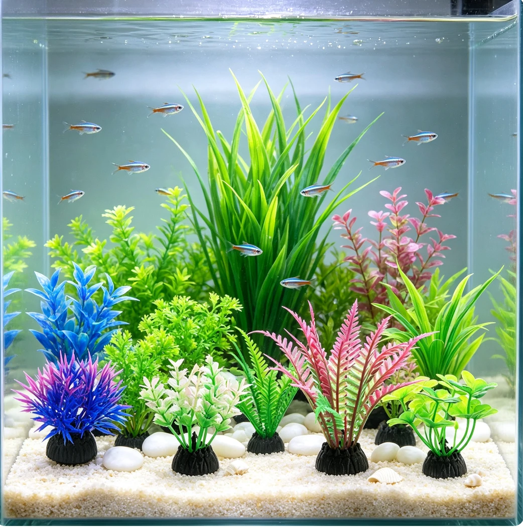 Tanaman Akuarium Buatan dari P - Aquarium Planted Sand ulasan dan harga