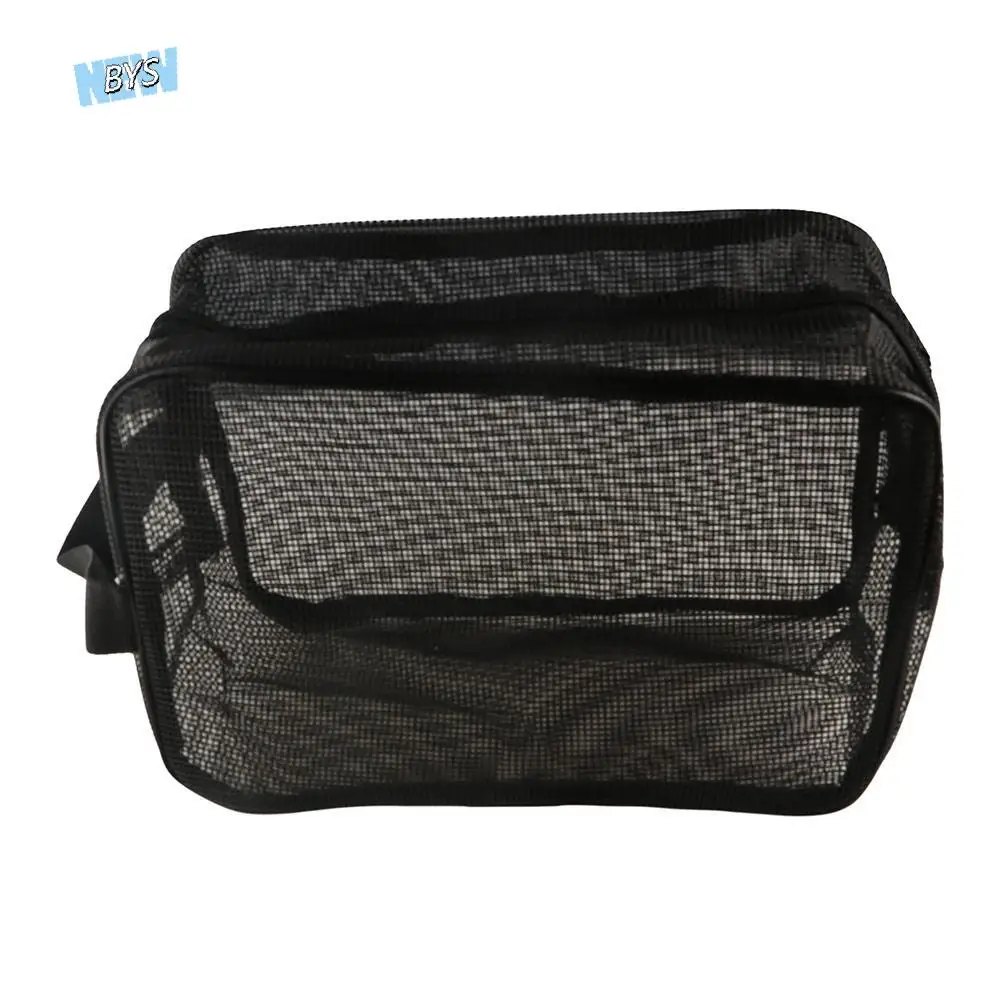 

Durable Easily Carry Mesh Shower Bag Portable Hand-held Tote Bag Collapsible Large Capacity Beach Pockets Bathroom