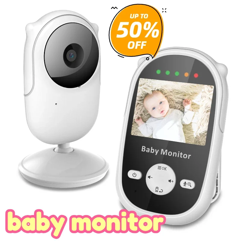 

2.4G Baby Monitor Infrared Night Vision Feeding Reminder Two-way Voice Intercom Alarm Set Temperature Monitoring Child Monitor