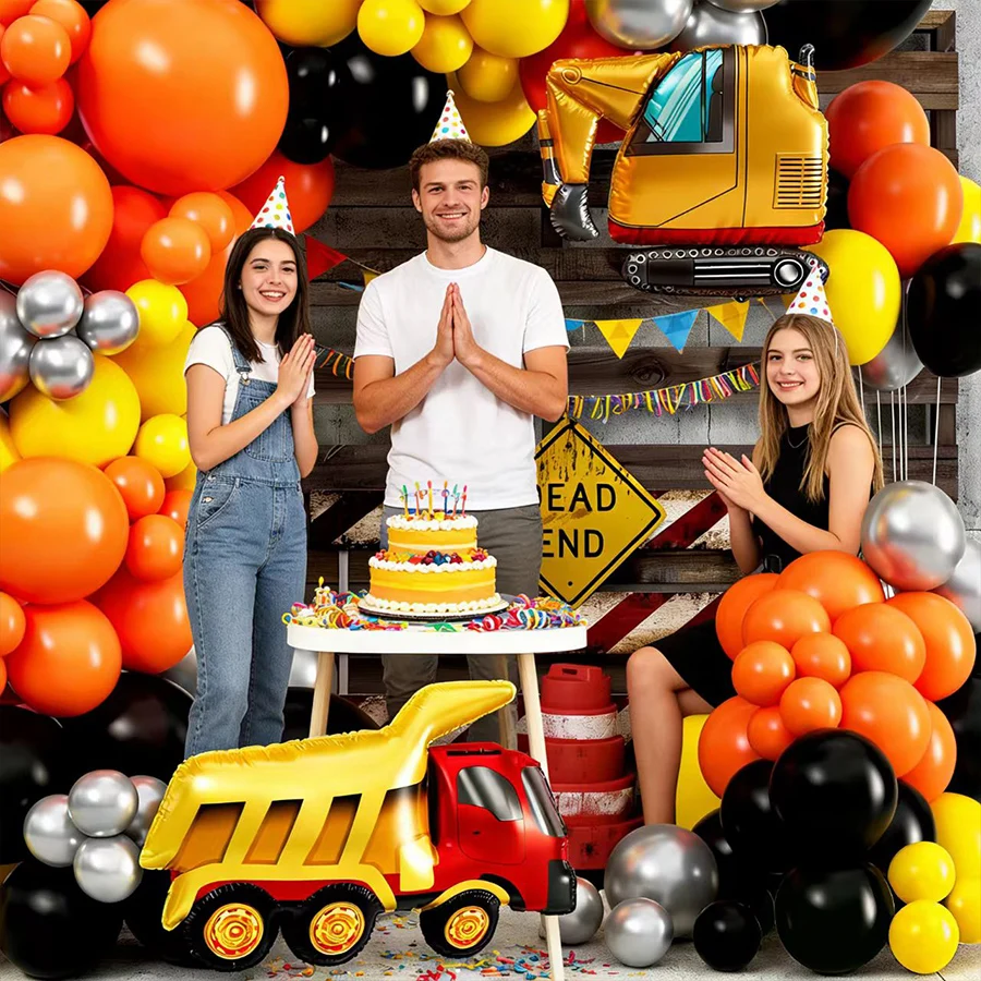 Construction Balloon Arch Kit  - Heavy Equipment Birthday Theme ulasan dan harga