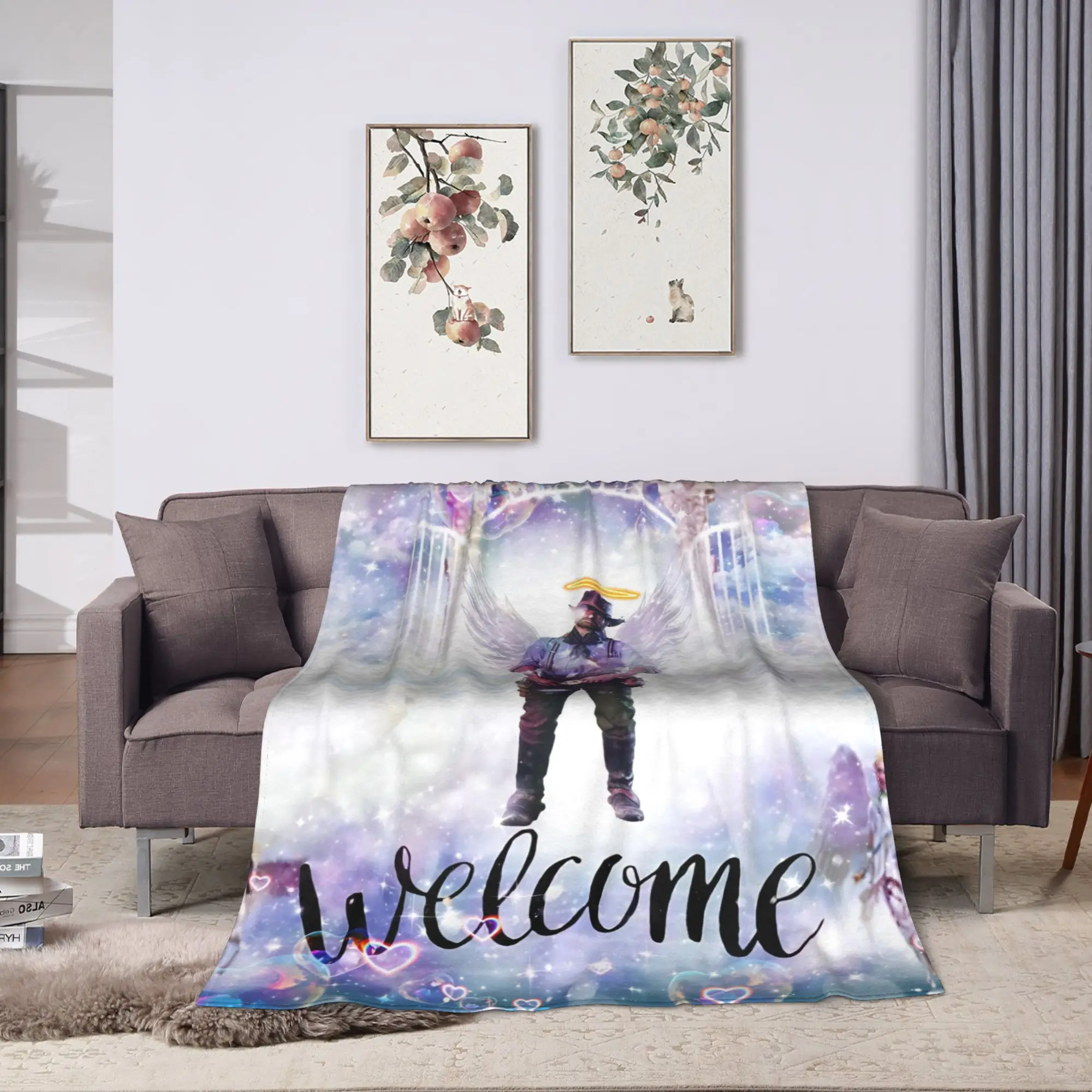 Arthur Morgan Red Dead Redemption Blanket  Graphic Plush Throw Blanket For Couch Chair Travel Office Flannel Bedspread Bed Cover
