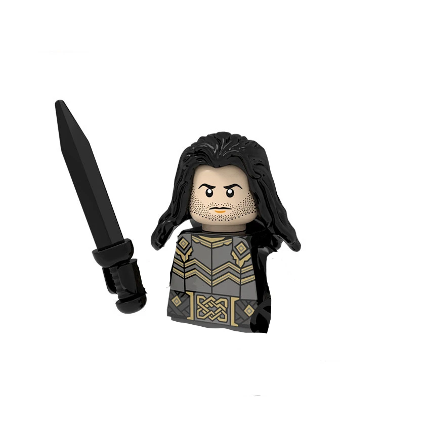 MOC Medieval Model ornaments MOC Lord Rings Toy Dwarf Mini Action Figure Toys Gift Ringwraith Witch King of Angmar Model 3
